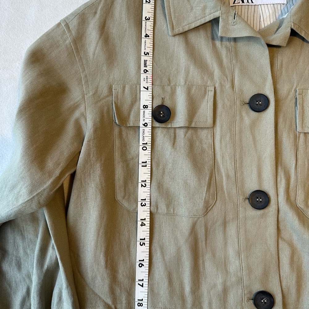 Zara Women's Utility Jacket in Tan - Picture 4 of 9